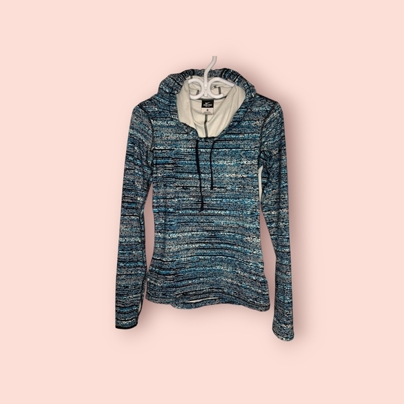 Nike Women's  Dri-Fit Half Zip Long Sleeve Shirt with Hood Size: XS - Picture 5 of 5